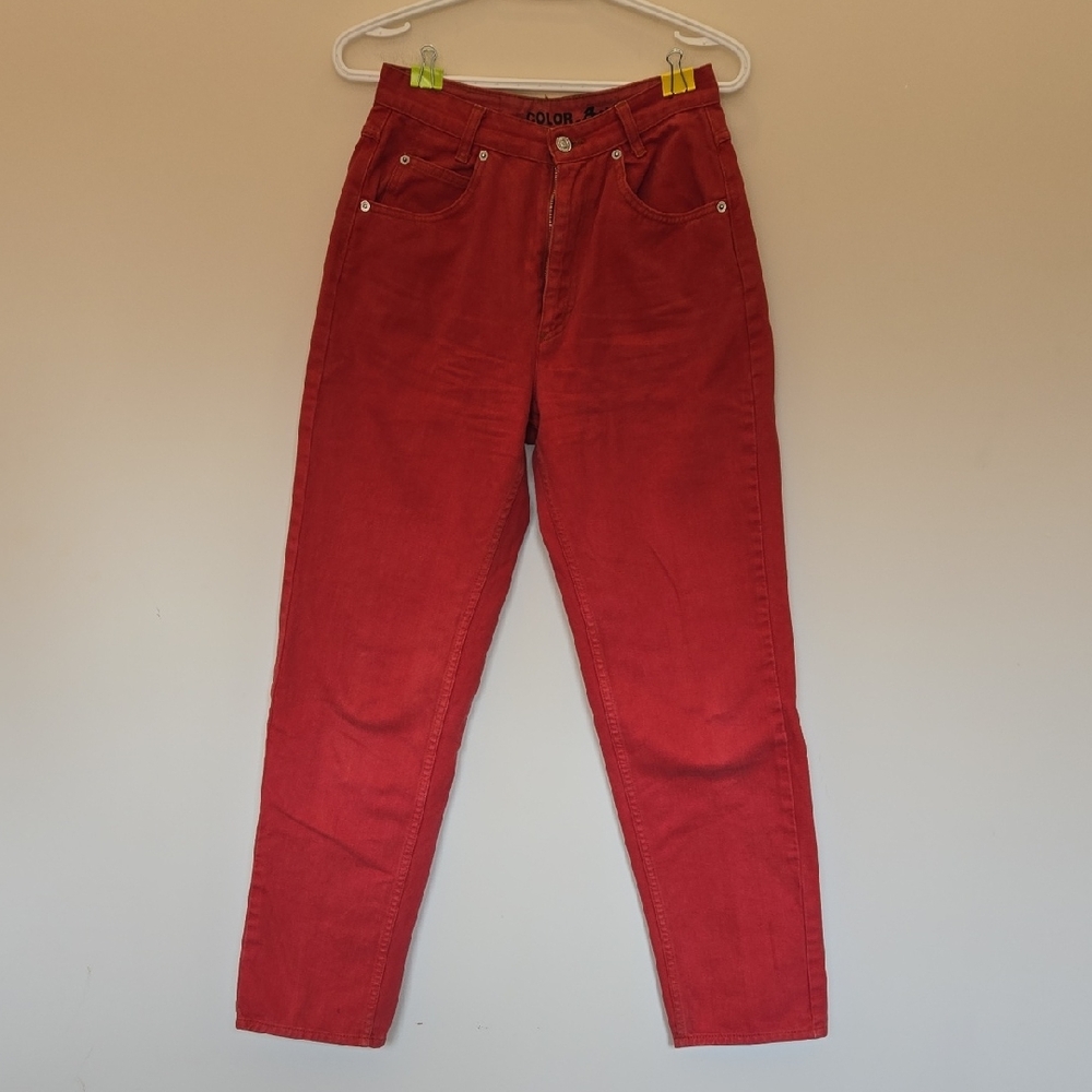 Vintage Red Mom Jeans